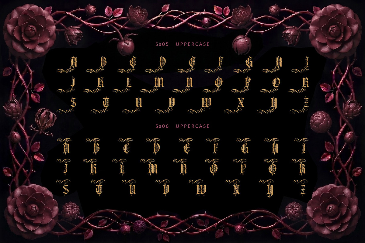 Gothica Sanctora Typeface, a Blackletter Font by alit design (Photo 15 of 18)