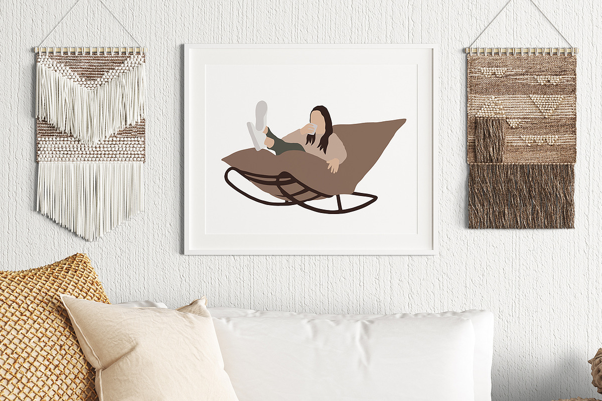 Reading & Resting People clipart, a Person Illustration by ApetekMarket (Photo 5 of 7)