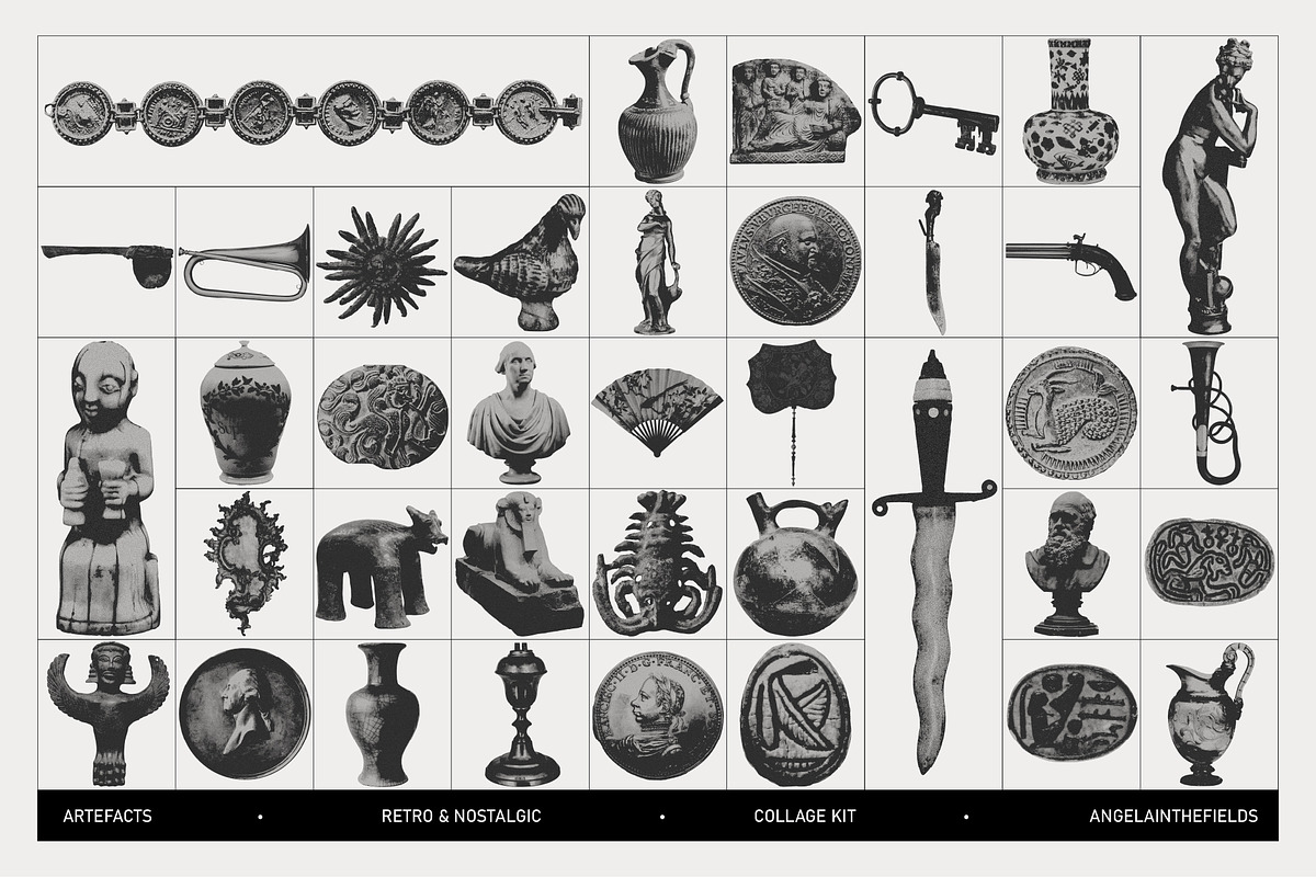 ARTEFACTS Academia Collage Kit, an Object Graphic by angelainthefields (Photo 9 of 12)