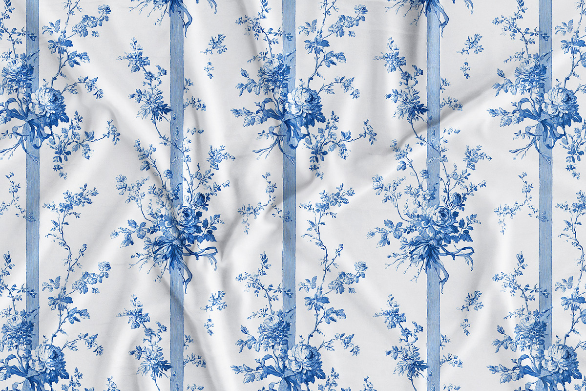 Toile Floral Seamless Patterns, a Pattern Graphic by Olya Creative (Photo 13 of 22)