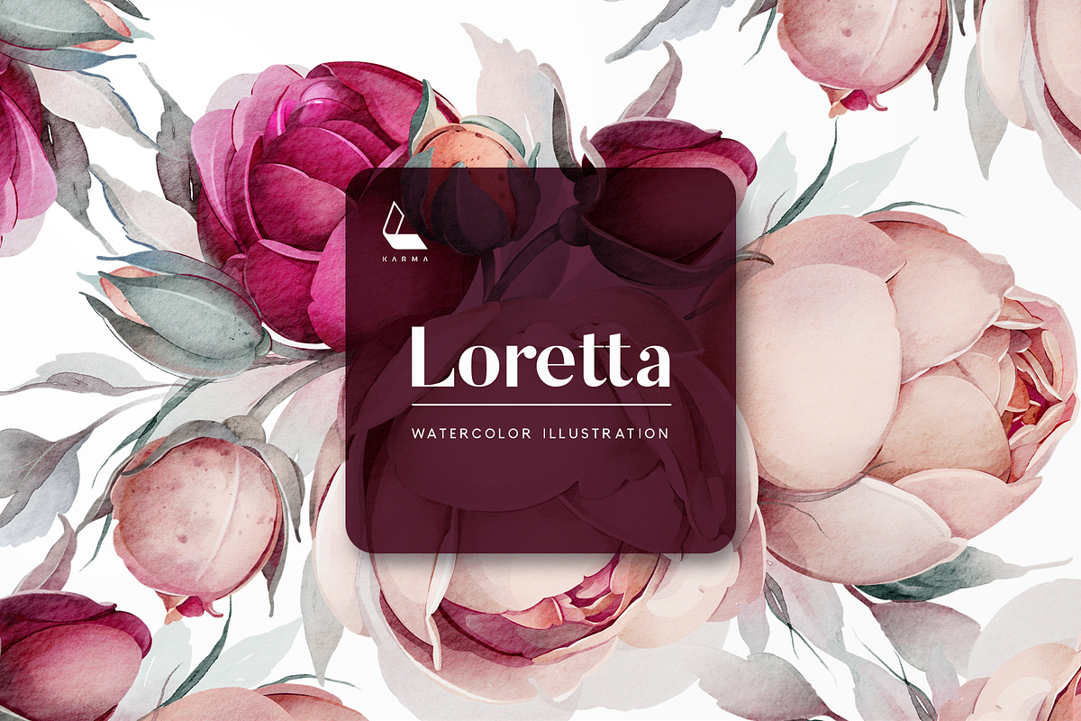 Loretta | Watercolor illustration, a Decorative Illustration by Karma (Photo 1 of 8)