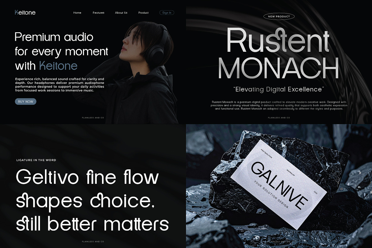 Modern Corporate Font Bundle, a Sans Serif Font by Flawless And Co (Photo 2 of 11)