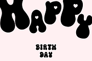 Sparkle Groovy Cute Decorative Font, a Font by Kanink Studio (Thumbnail 5 of 13)