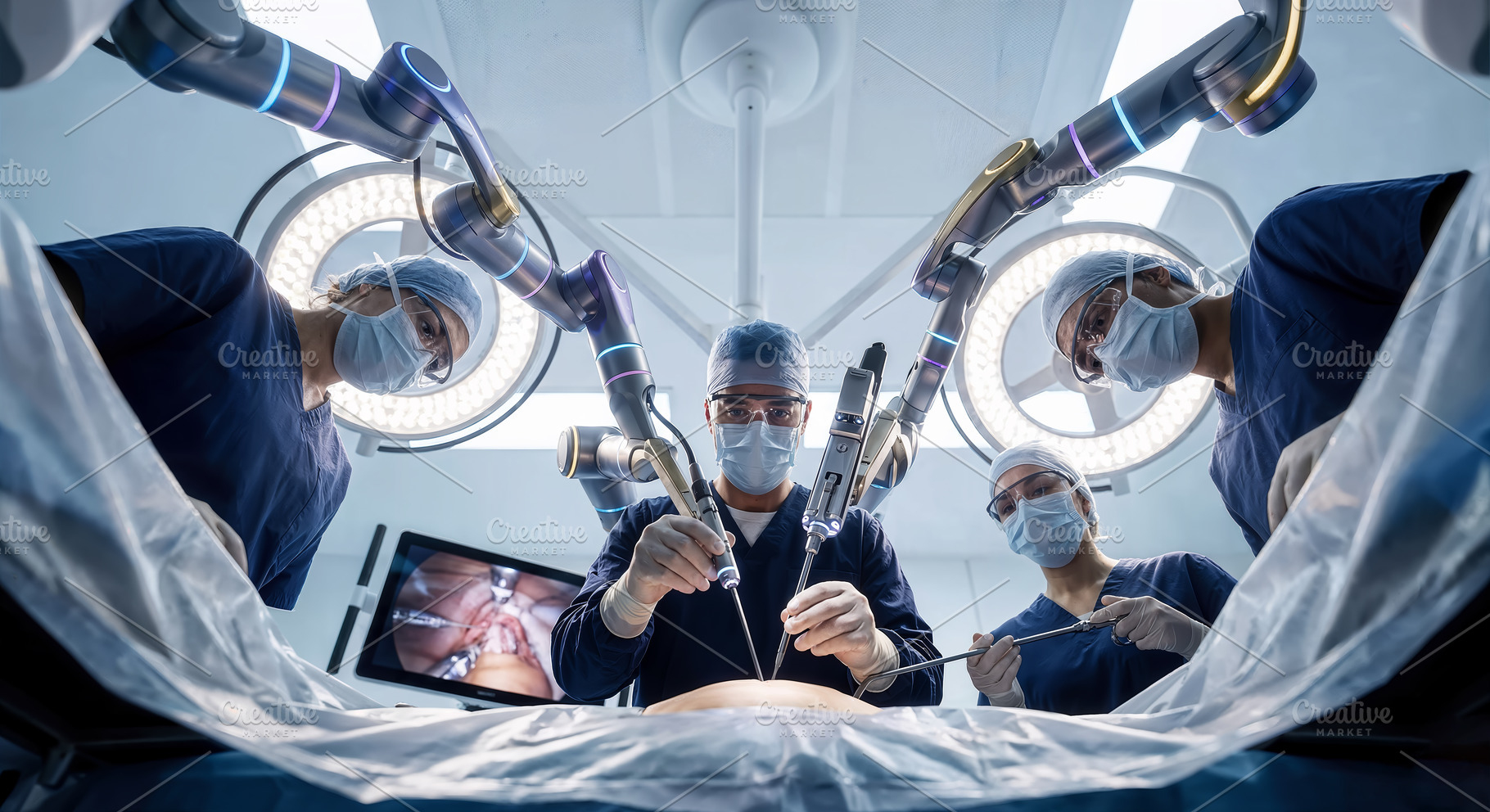 Robot Assisted Laparoscopic Surgery, a Health & Medical Photo by angellodeco