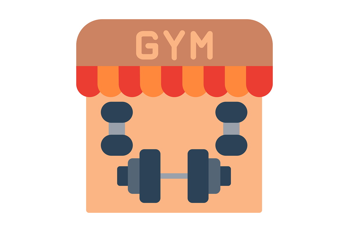 Gym Flat Icon, a Duotone Icon by Pexelpy (Photo 2 of 2)