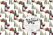 Tuscany Tiles Wine Seamless Patterns, a Pattern Graphic by KaramfilaS (Thumbnail 11 of 18)