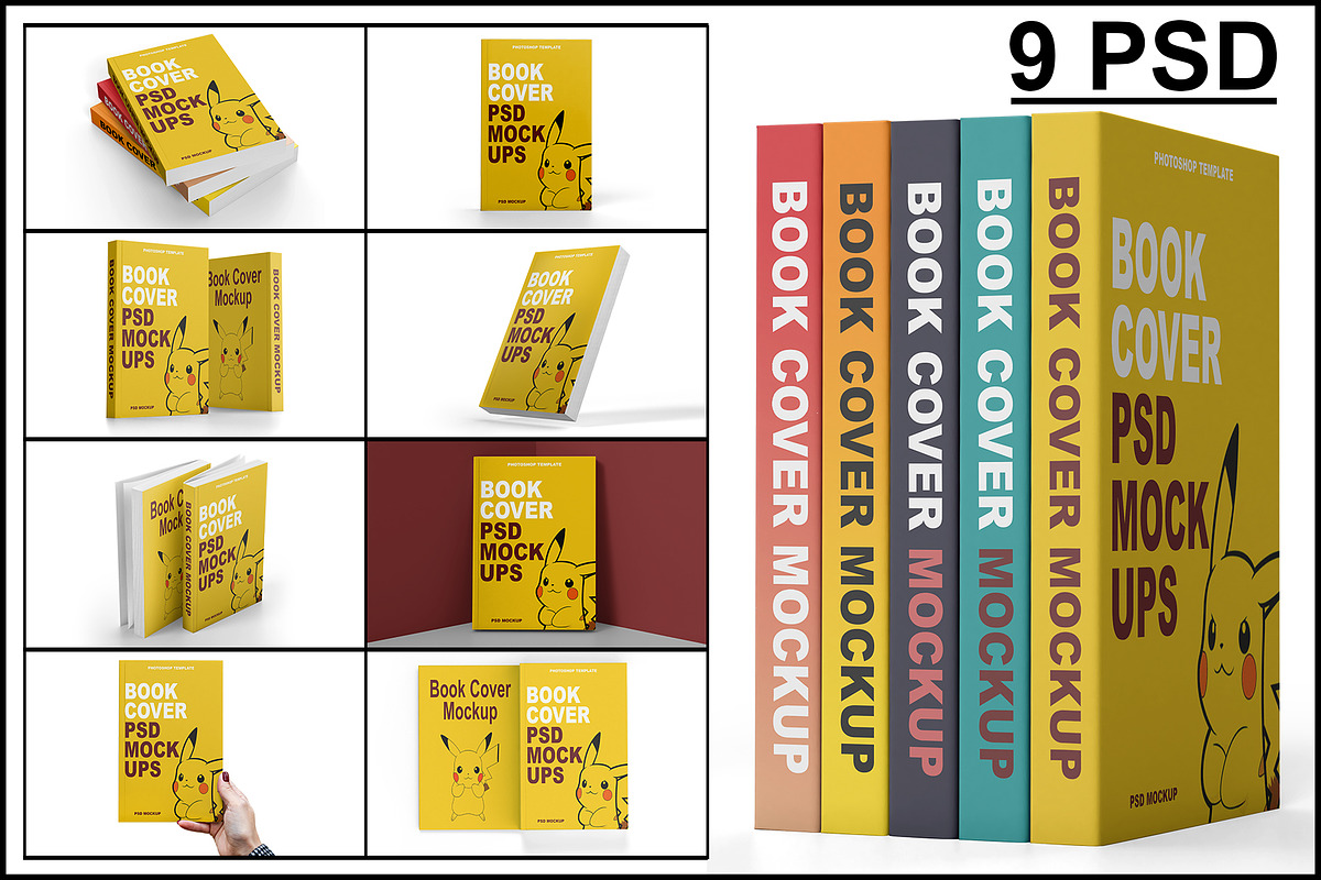 Book Cover Mockup, a Product Mockup by mockupbuys (Photo 1 of 11)
