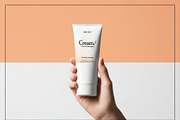 Cosmetic Cream Tube Mockup Bundle, a Packaging Mockup by Mego-studio (Thumbnail 8 of 11)