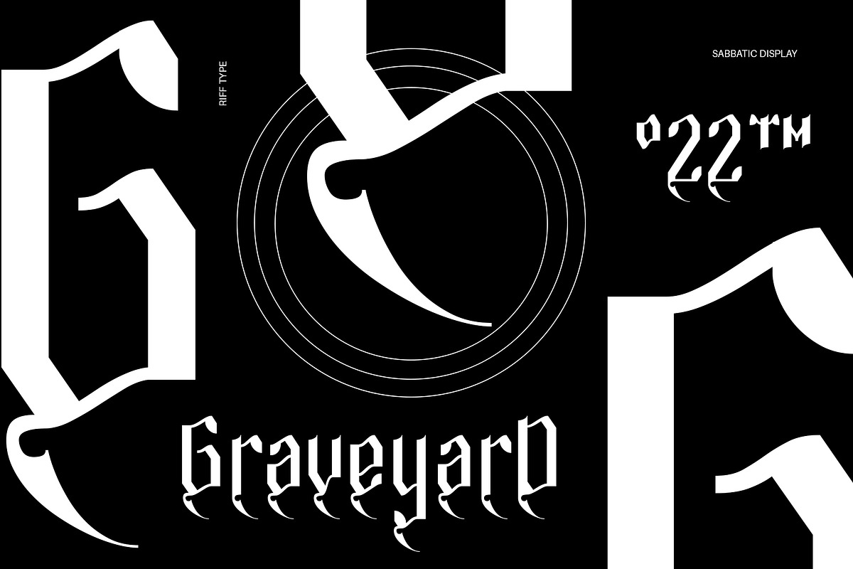 Sabbatic Display - Modern Doom v02, a Blackletter Font by riff.type (Photo 8 of 10)