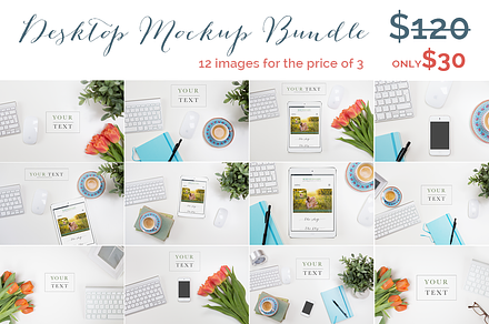 Styled Desktop Mockup Bundle