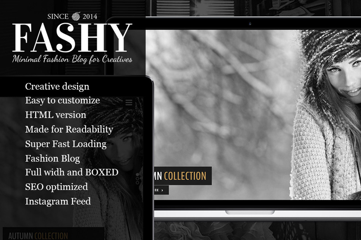 Fashy - Fashion Blog WordPress Theme, a WordPress Template by PremiumCoding (Photo 1 of 6)