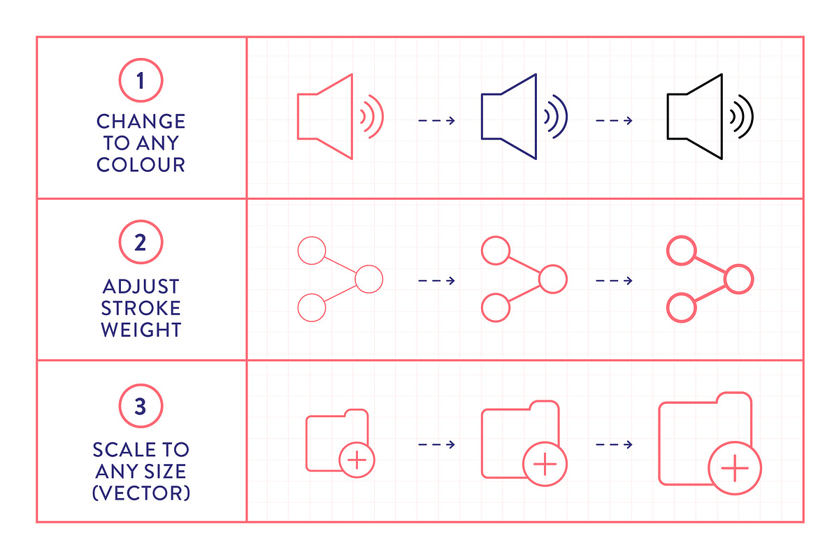UI/UX Line Icons, an Outline Icon by Made by Made (Photo 3 of 8)