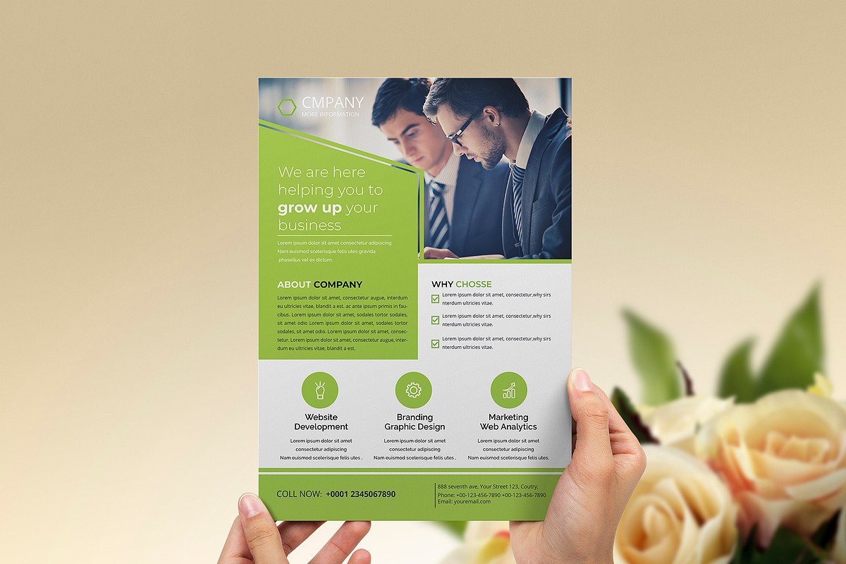 Business Flyer Template, a Flyer Template by Mazharul Islam (Photo 2 of 4)