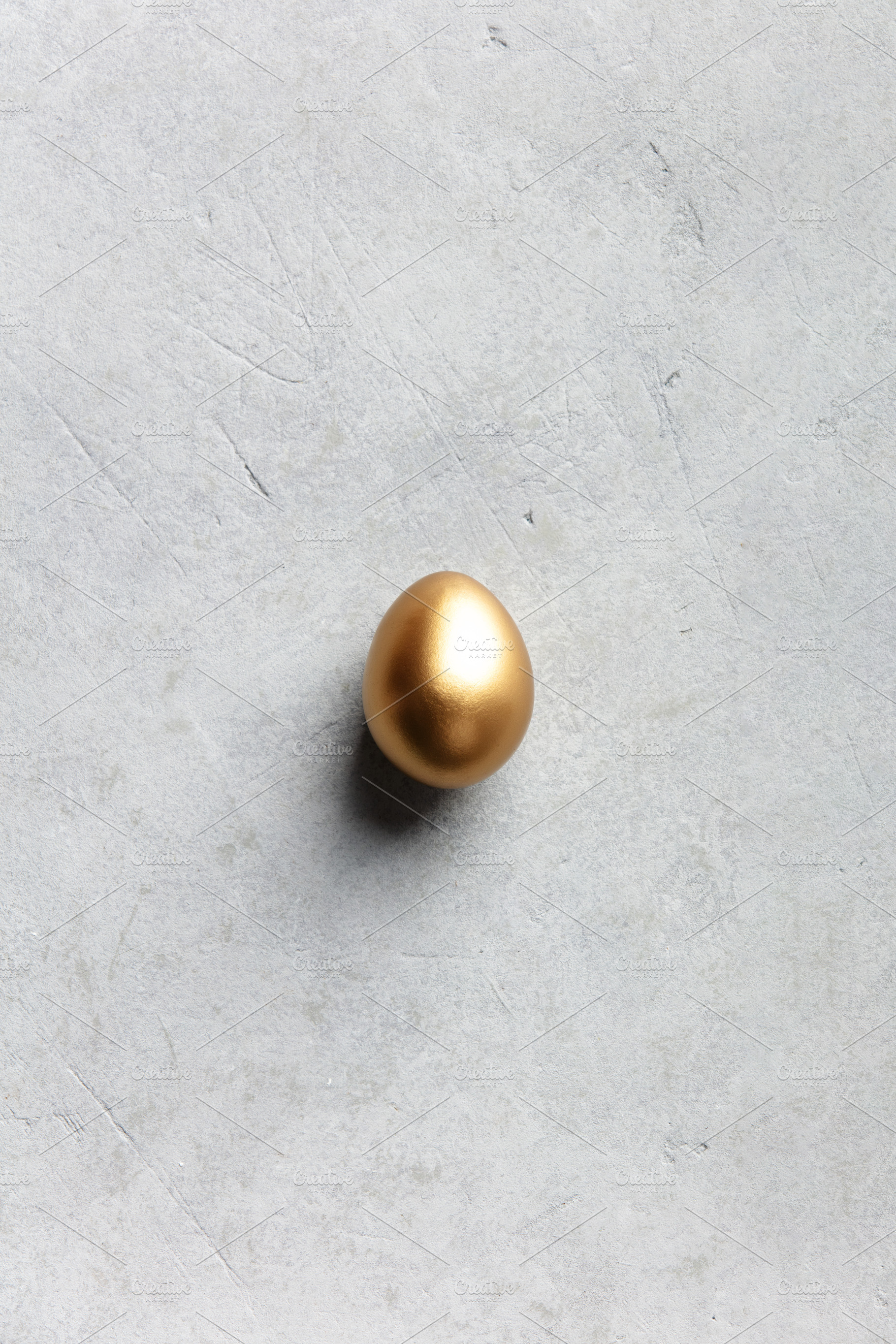 Minimal Luxury Easter Concept with Single Golden Egg, a Holiday Photo by Natalia Klenova's Shop