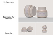 Cosmetic Jar Mockup, a Cups & Container Mockup by ulfatunnazira (Thumbnail 1 of 6)