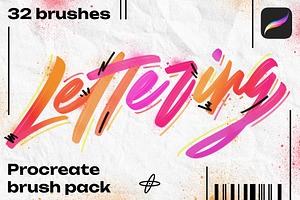 Brush pack for Procreate lettering