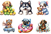 Funny Dog Sublimation Clipart, an Illustration by DreamArtGraphic (Thumbnail 2 of 5)