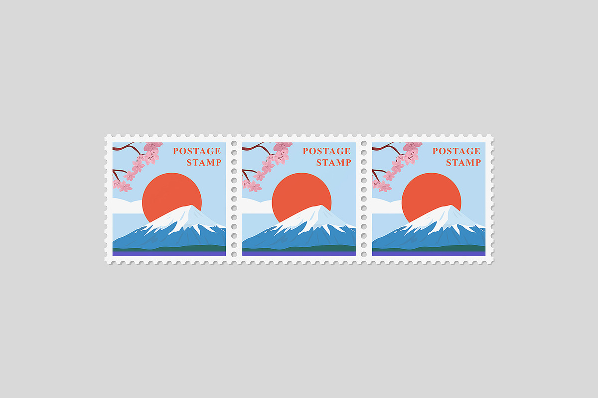 Square Postage Stamp Mockup Bundles, a Flyer Template by Graphic Aesthetic (Photo 17 of 24)