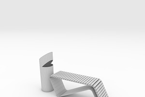 3D Model Bench Park 23