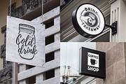 Set of Cafe badges, labels & logos, a Branding & Logo Template by Uniyok (Thumbnail 3 of 3)