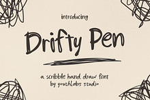 Drifty Pen – Scribble Handdrawn Font