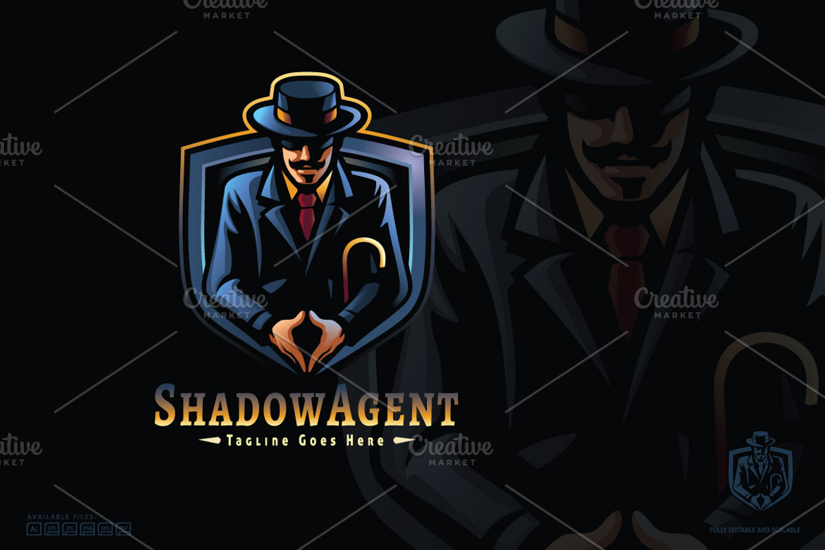 Tuxedo Agent Logo Template, a Branding & Logo Template by Kongstones_std (Photo 2 of 5)