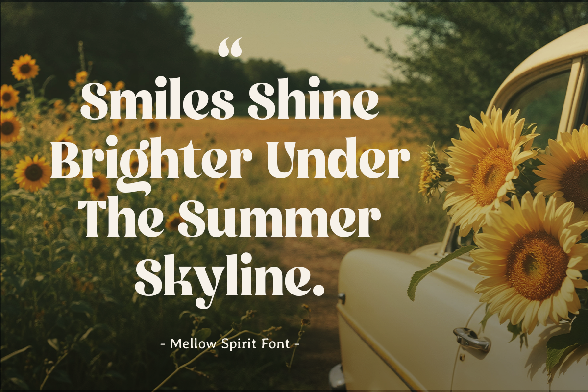 Mellow Spirit - Modern Retro, a Serif Font by Annivers Type (Photo 6 of 10)