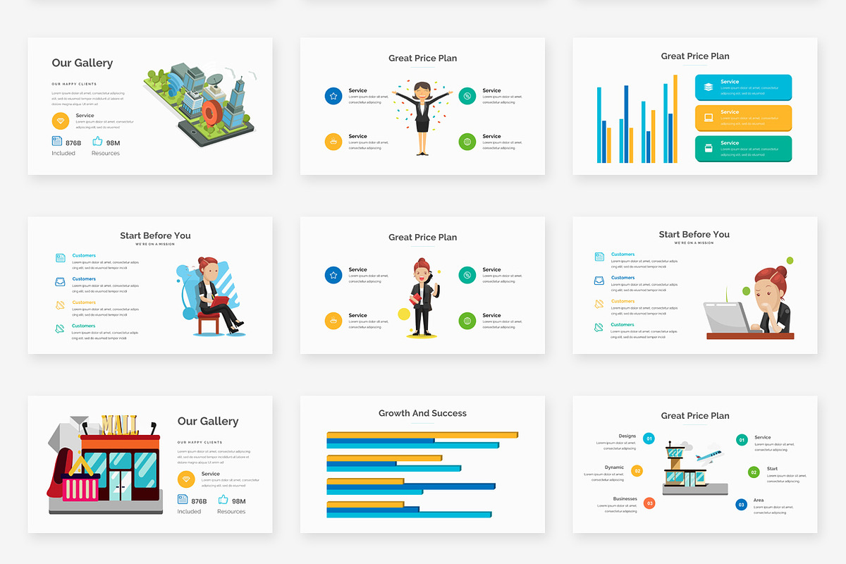 Project Status Powerpoint Bundle, a Presentation Template by One Percent Studio (Photo 25 of 34)