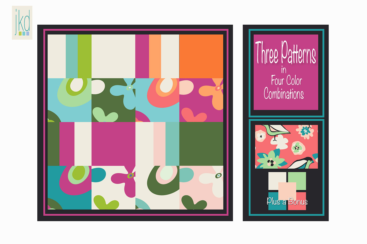 Decorative Summer Garden, an Illustration by JKD by JenniferKuhrDesign (Photo 7 of 8)