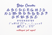 Blislyn, a Script Font by Gatype (Thumbnail 13 of 14)