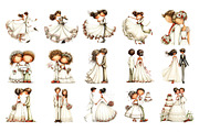 Wedding Couple PNG Clipart, a Person Illustration by Nicolle's Colorful Art (Thumbnail 2 of 4)