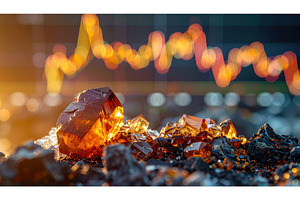 Shiny orange mineral crystal, a Business Photo by Igor Tichonow