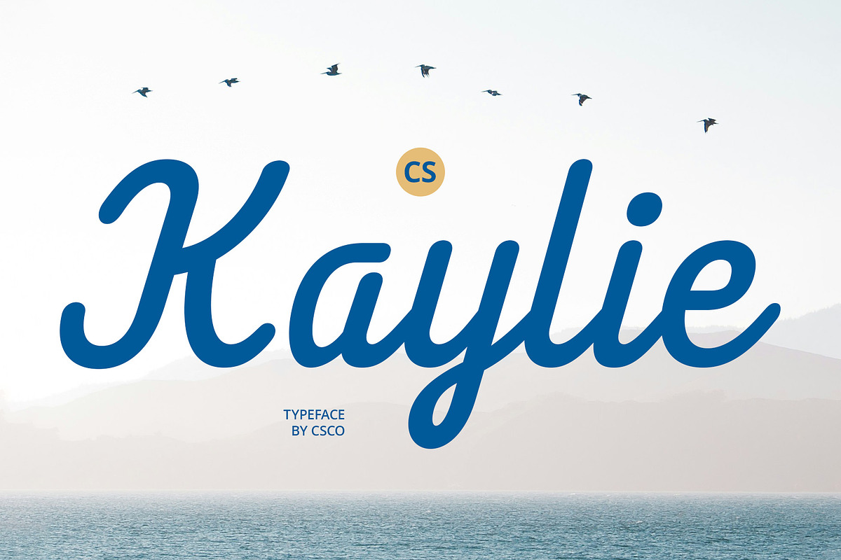 CS Kaylie – Script Font, a Script Font by Craft Supply Co. (Photo 1 of 8)