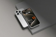 Iphone 15 Mockup, an iPhone Mockup by Se٧enStudio (Thumbnail 2 of 4)
