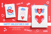 Heart characters clipart set, a Decorative Illustration by LiiaLonn Studio (Thumbnail 1 of 4)