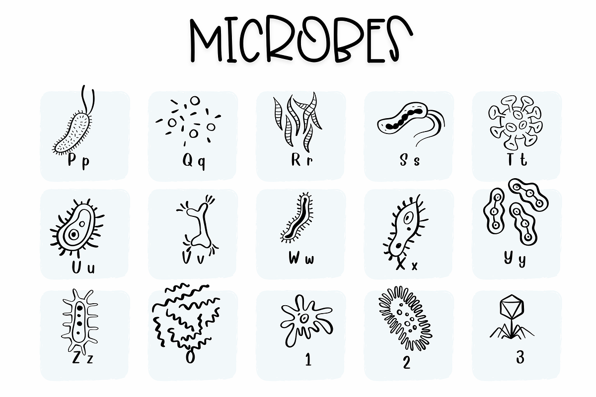 Microbes | Symbols Fonts preview 3