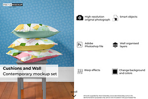 Cushions and Wall Mockup