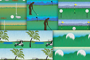 Golf Digital Paper Pack, a Pattern Graphic by VizualStorm (Thumbnail 2 of 2)
