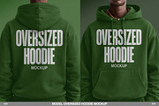 Model Oversized Hoodie Mockup, a Hoody Mockup by Irhasalfahad (Thumbnail 3 of 6)