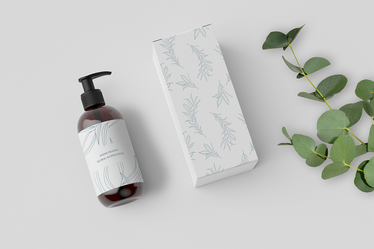 Eucalyptus Leaves Line Art Clipart, an Illustration by ElenKoss (Photo 8 of 12)