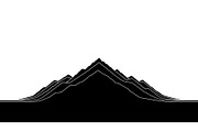 50 Mountain Landscape Silhouette Bun, an Illustration by Designer_Momina (Thumbnail 37 of 51)