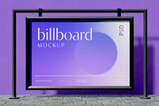 Billboard in Subway Station Mockup, an Advertising Mockup by skybluecreative (Thumbnail 2 of 2)
