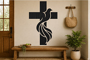 Dove Cross Laser Cut SVG, an Object Graphic by DreamCafeArt (Thumbnail 2 of 4)
