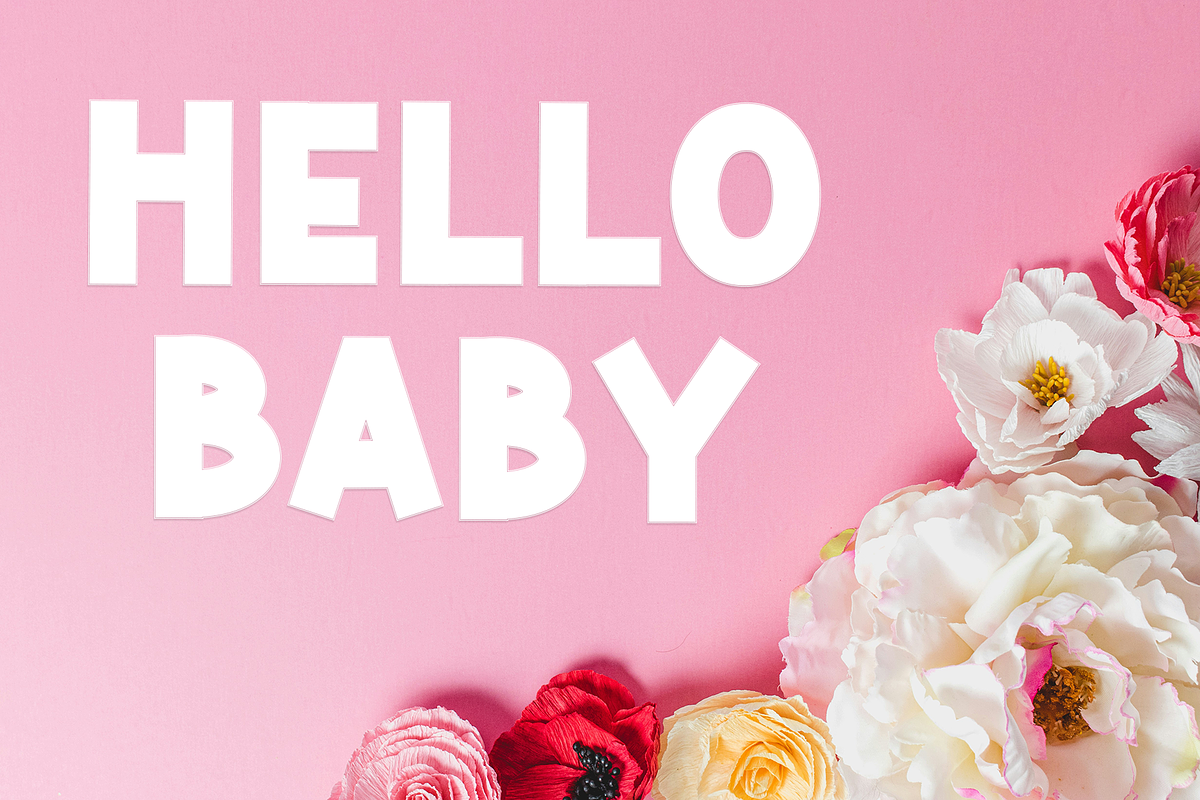 Cute Baby, a Script Font by FreshTypeINK (Photo 7 of 8)