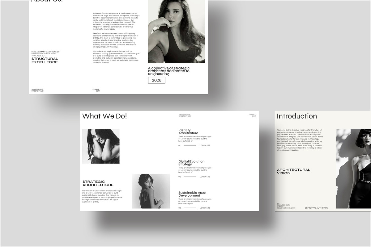Portfolio Presentation Template, a Presentation Template by Slide_Genius1 (Photo 3 of 10)