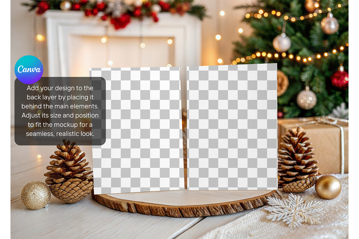 Christmas Invitation Mockup, a Mockup by MockupWizard (Photo 3 of 5)