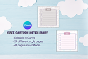 Cute Cartoon Kids Notes Diary, a Stationery Template by Avyukta Envision Digital (Thumbnail 1 of 7)