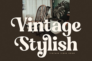 Golden Antique Retro Serif Font