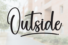 Outside | Script Font