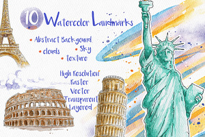 Water Color Landmark